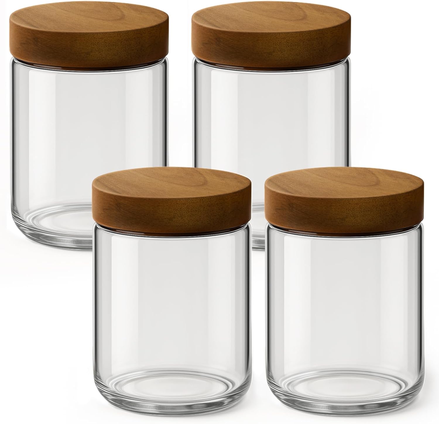 Meal Prep Jars With Lids - Potes de Vidro Mason de Boca