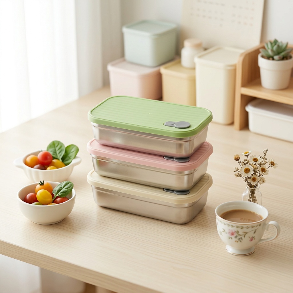 Meal Prep Recipes - Caixa Bento de Aço Inoxidável, Lancheira