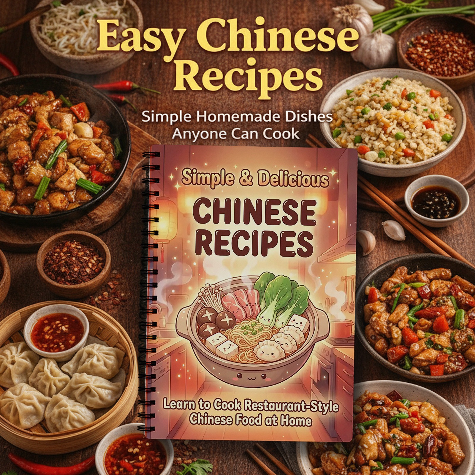 Meal Prep Recipes - Caderno de Receitas de Culinária Chinesa