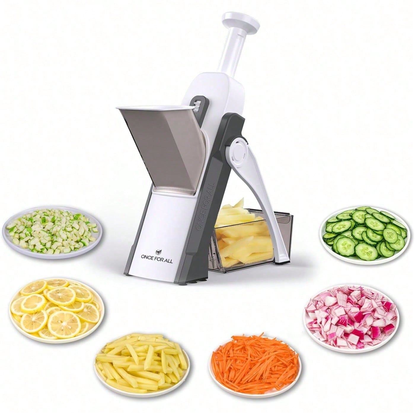 Meal Prep Potatoes - Cortador Mandoline Seguro 5 em 1,
