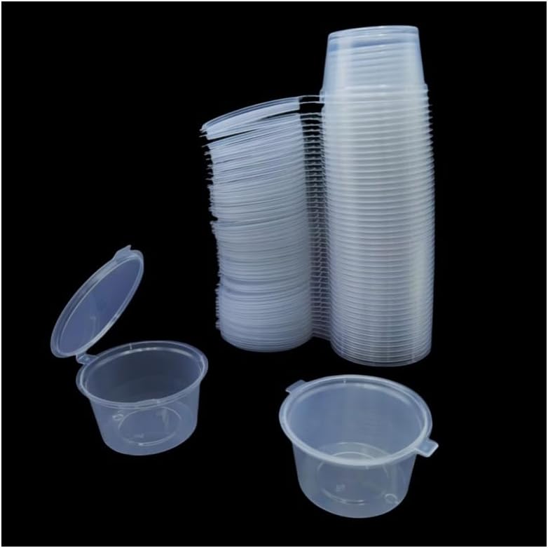 Meal Prep Jar - Copos de Plástico Transparente Descartáveis com