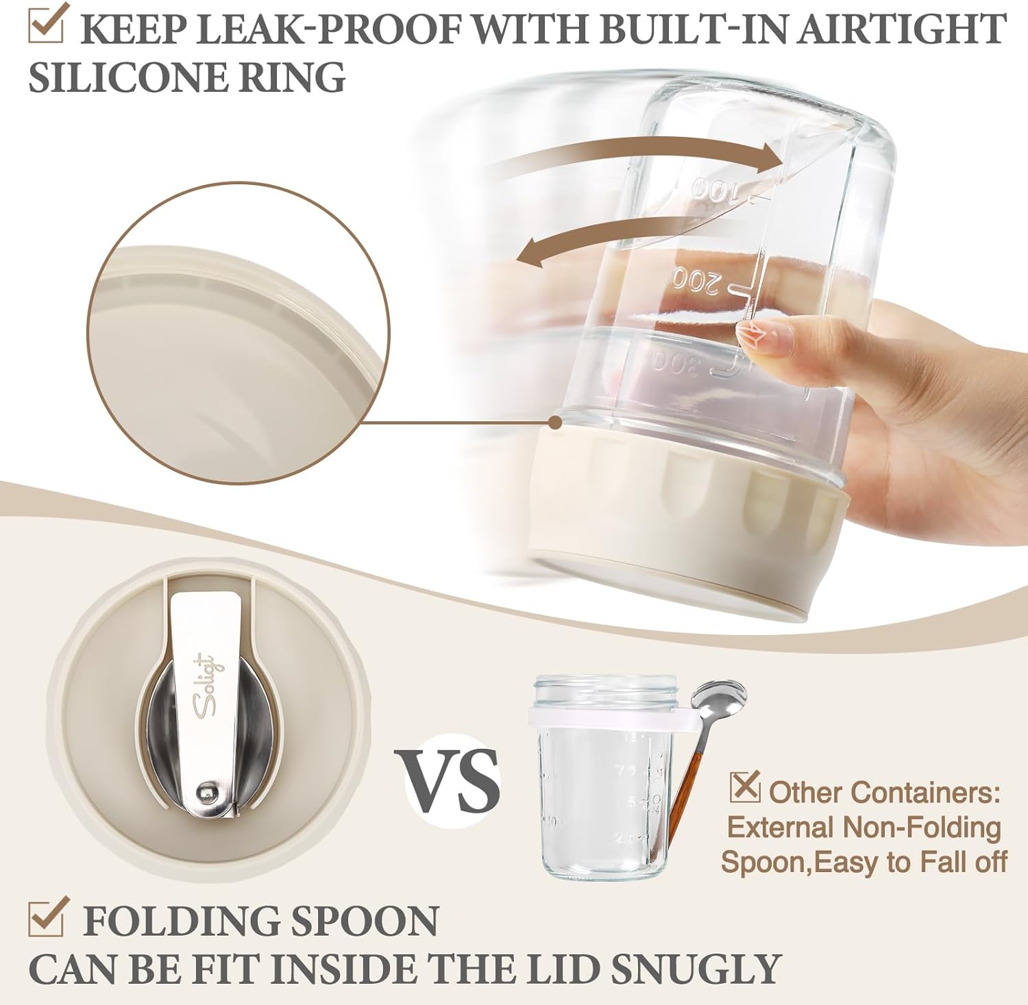 Potes de Vidro Herméticos de 1 - Meal Prep Yogurt Cups avaliação e preço