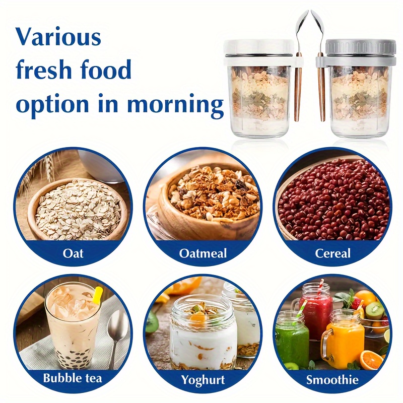 Copo de aveia de vidro de 1 un - Meal Prep Jar avaliação e preço
