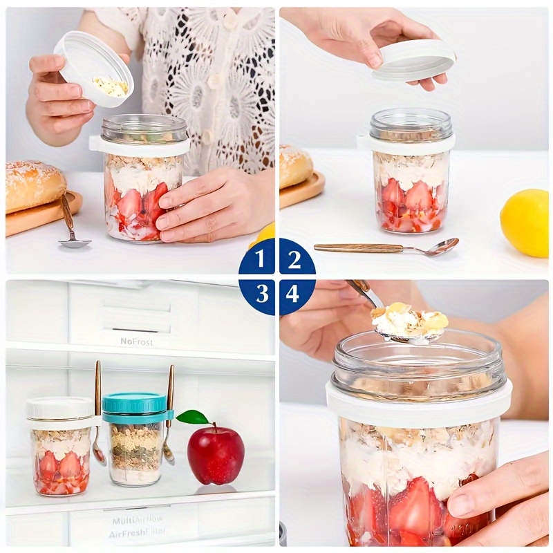Copo de aveia de vidro de 1 un - Meal Prep Jar avaliação e preço