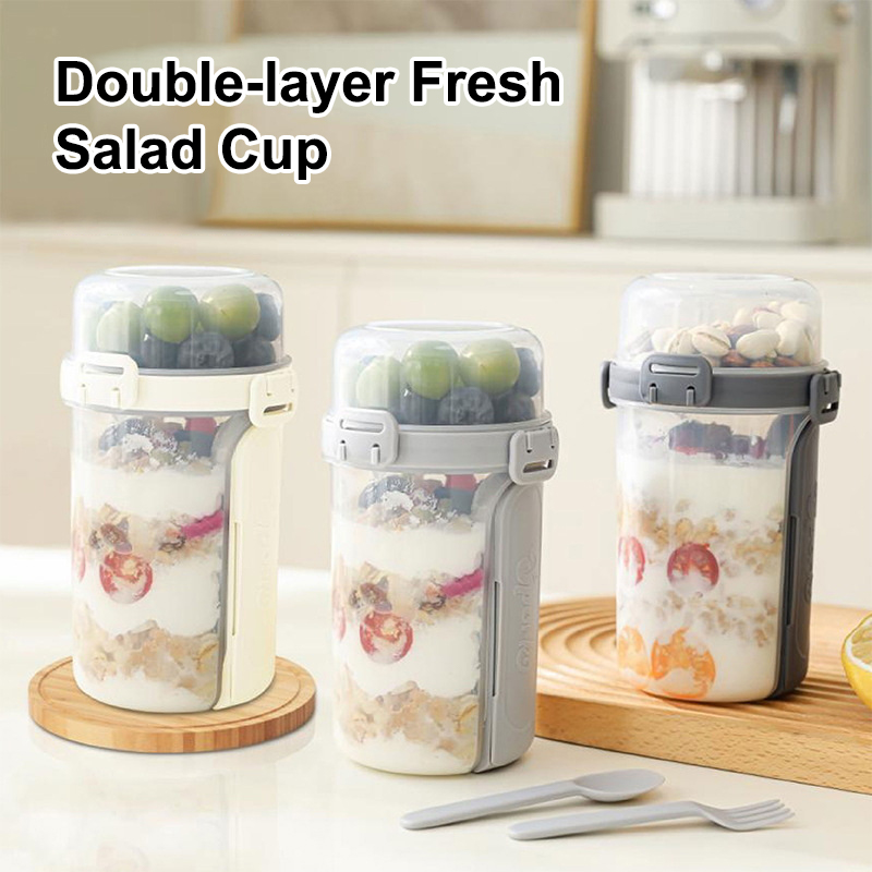 600ml salada aveia copo café d - Meal Prep Yogurt Cups avaliação e preço