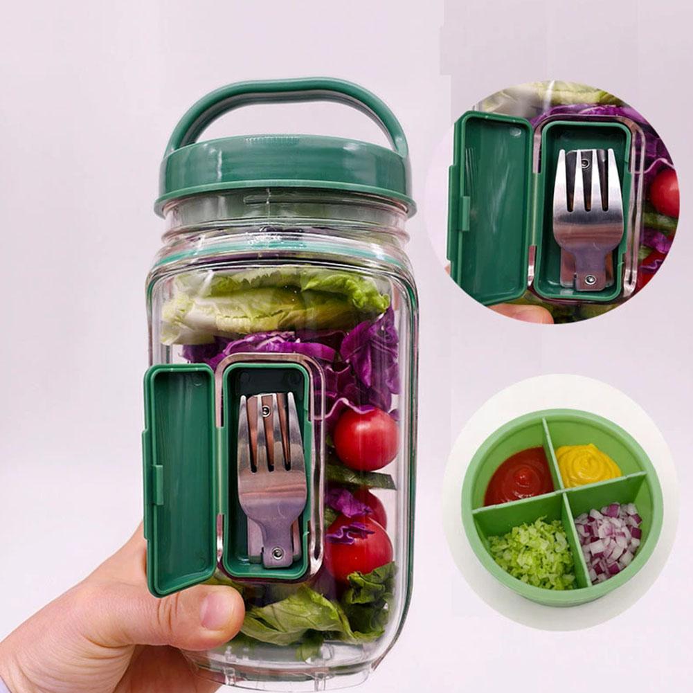 Recipiente Portátil para Salad - Meal Prep Jar avaliação e preço