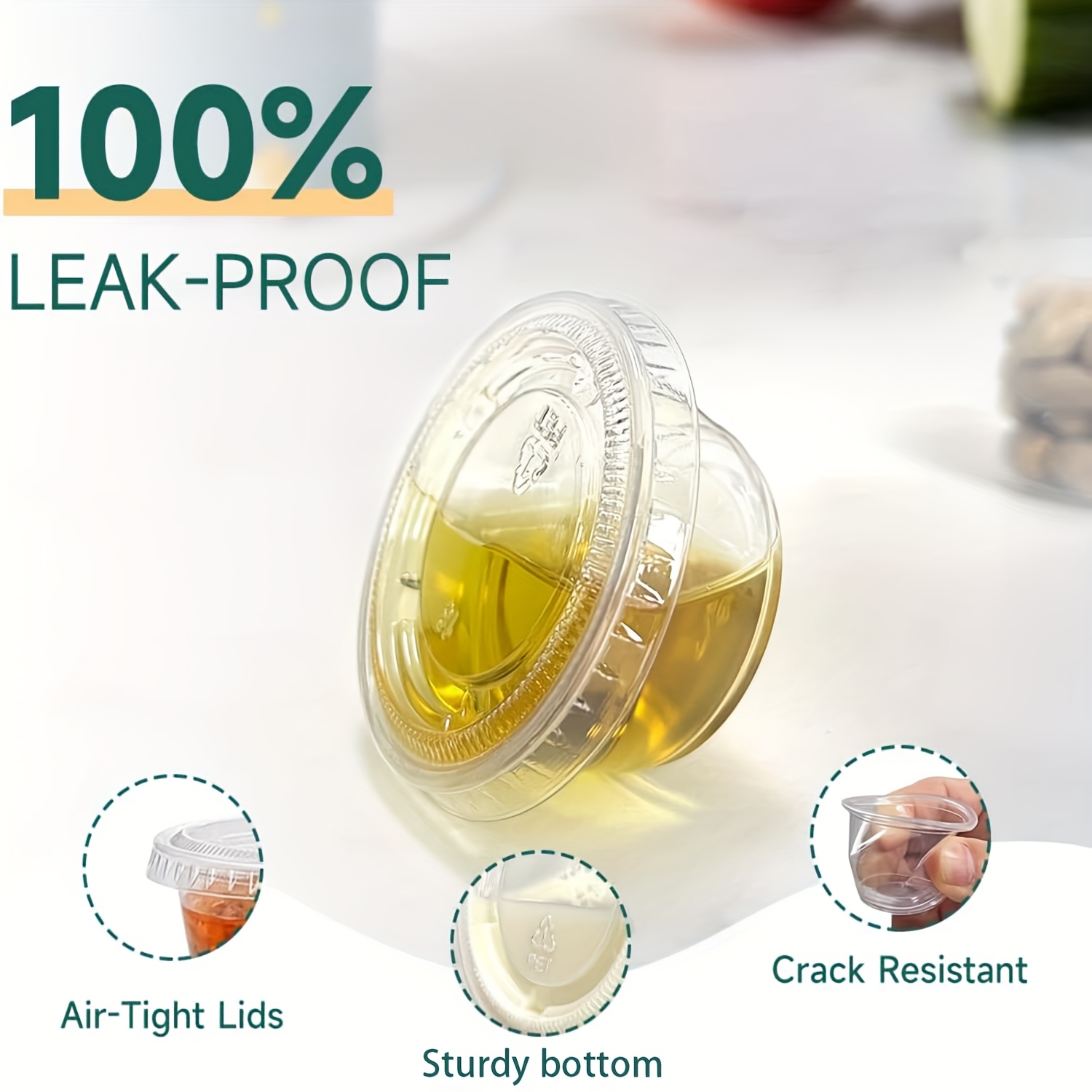 50/100 pces caixa de vedação d - Meal Prep Jar avaliação e preço