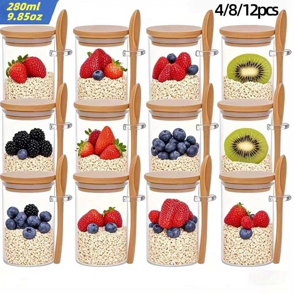 Conjunto de 4/8/12 Copos de Av - Meal Prep Jar avaliação e preço