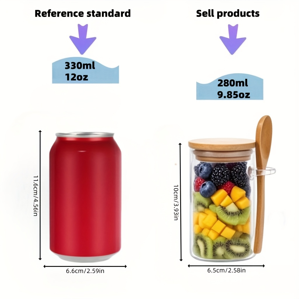 Conjunto de 4/8/12 Copos de Av - Meal Prep Jar avaliação e preço