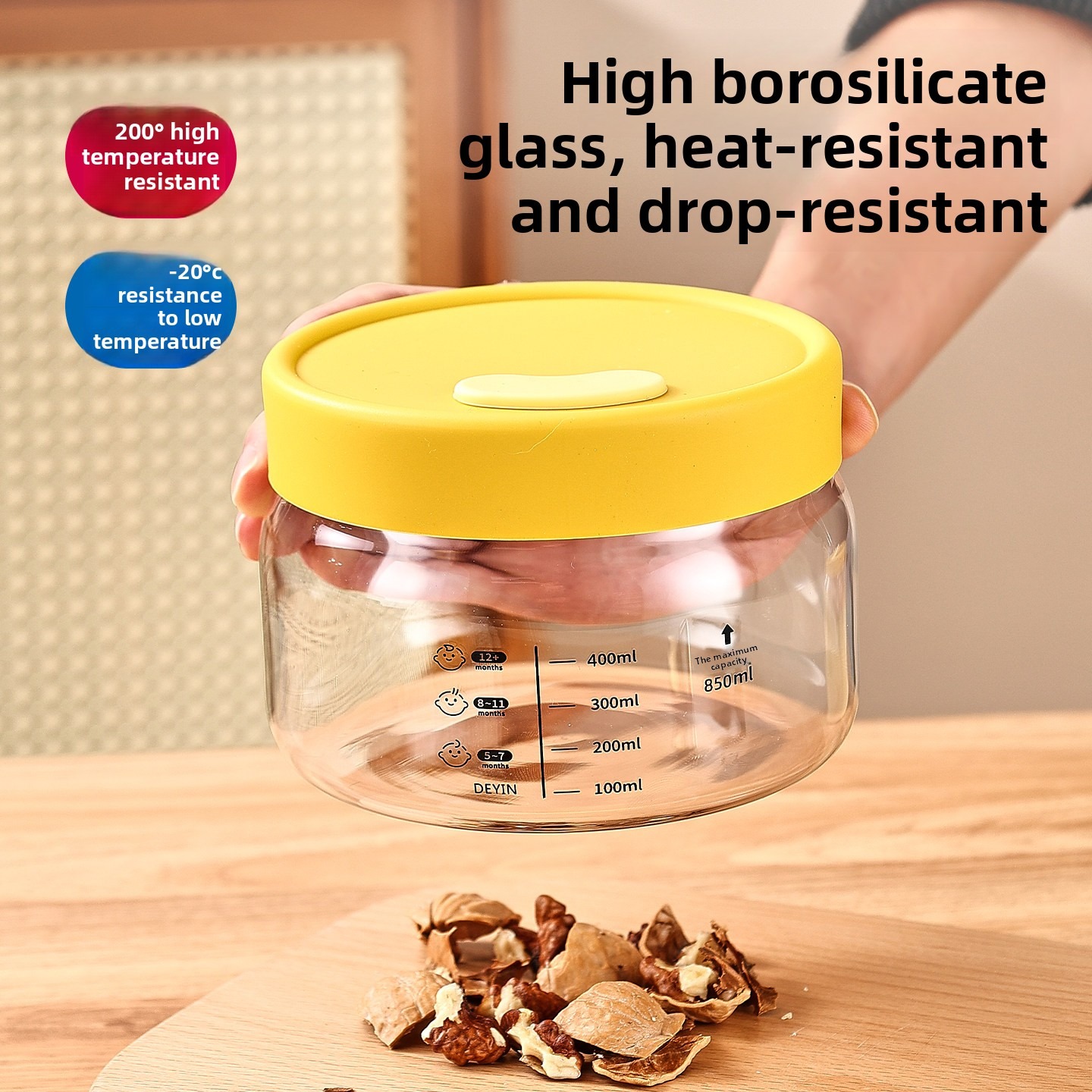 Recipientes de Vidro Borossili - Meal Prep Jars With Lids avaliação e preço