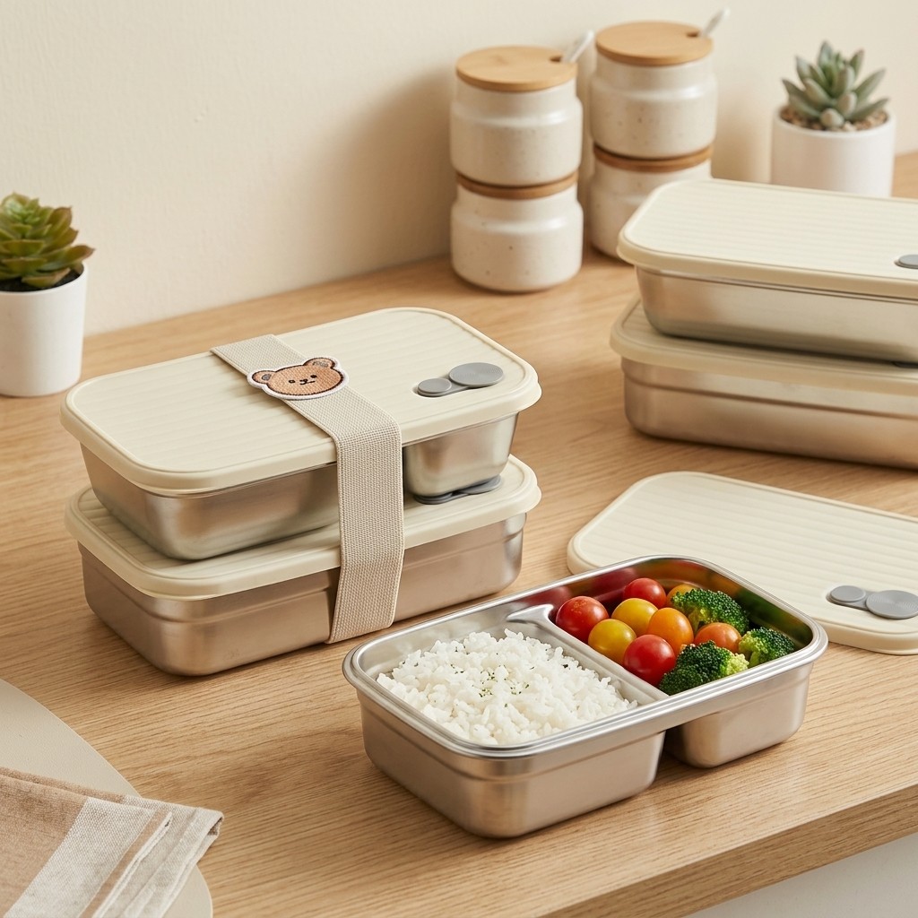 Caixa Bento de Aço Inoxidável, - Meal Prep Recipes avaliação e preço