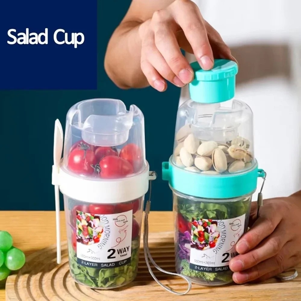 Copo de salada portátil copo d - Meal Prep Jar avaliação e preço