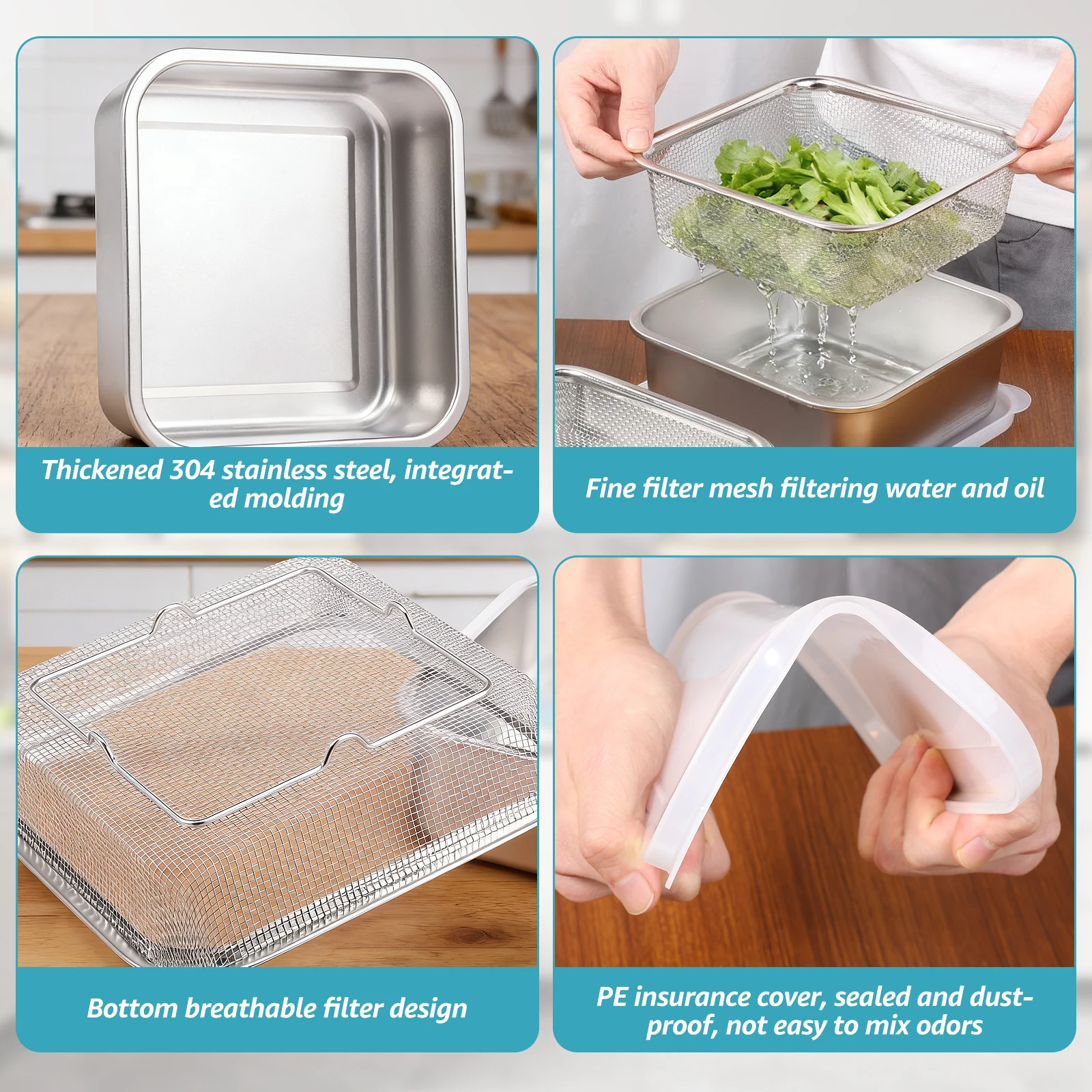 Conjunto 2 em 1 de Tigela Quad - Meal Prep Rice avaliação e preço