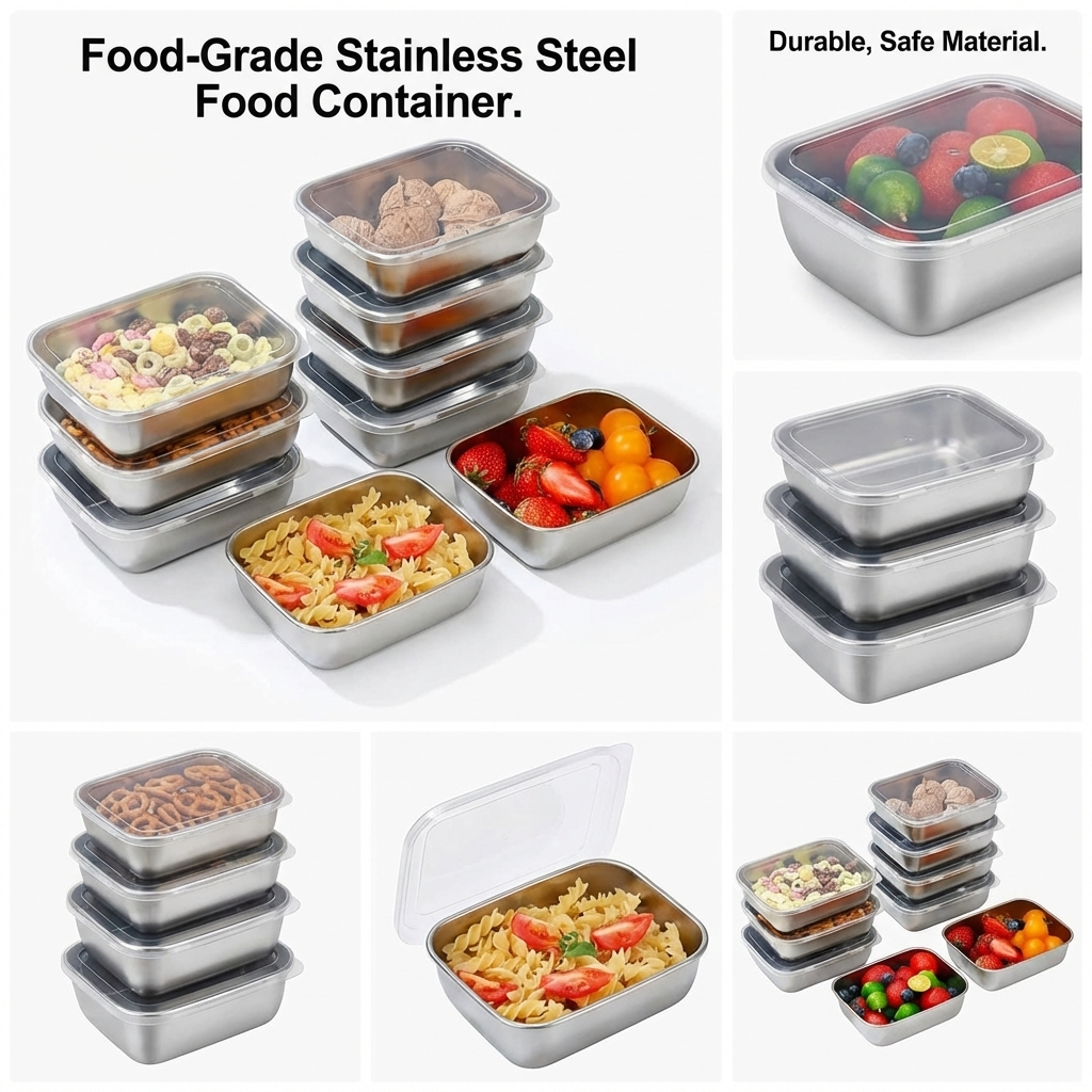 Conjunto de 5 Recipientes de A - Meal Prep Recipes avaliação e preço
