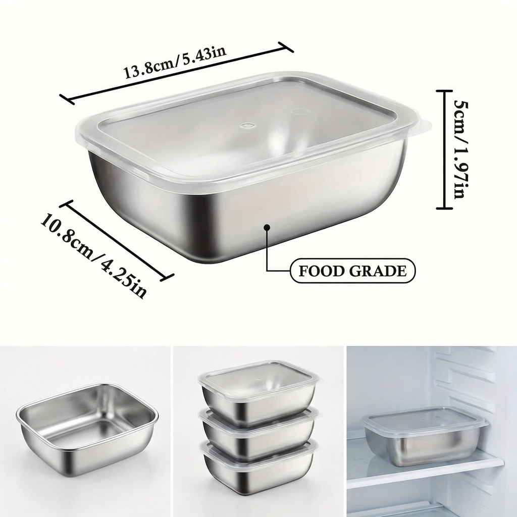 Conjunto de 5 Recipientes de A - Meal Prep Recipes avaliação e preço