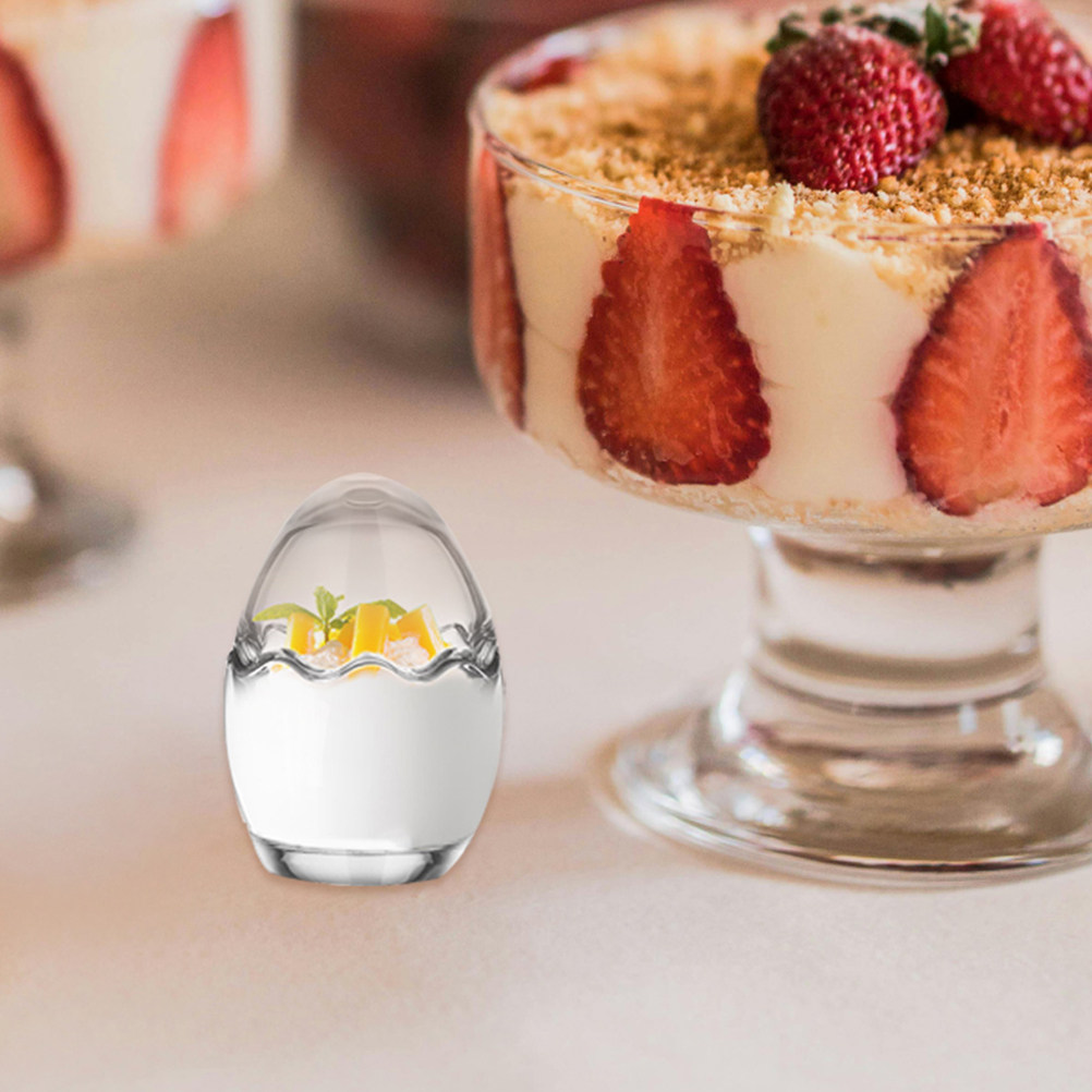 6 Peças de Copos de Vidro para - Meal Prep Yogurt Cups avaliação e preço