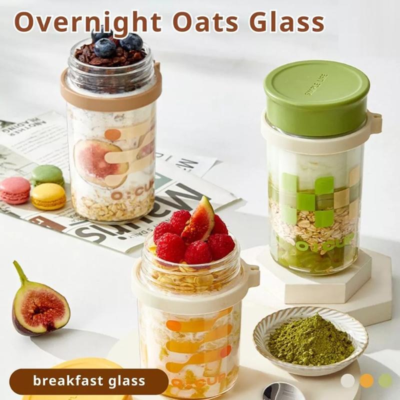 Copo de Vidro para Overnight O - Meal Prep Yogurt Cups avaliação e preço