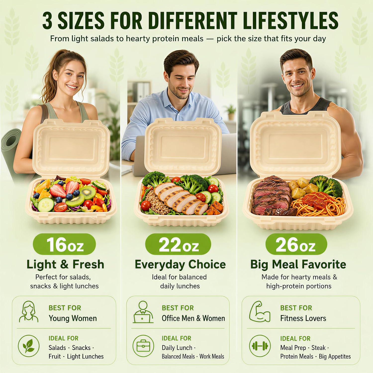 Pacote com 50 Recipientes Clam - Meal Prep Recipes avaliação e preço