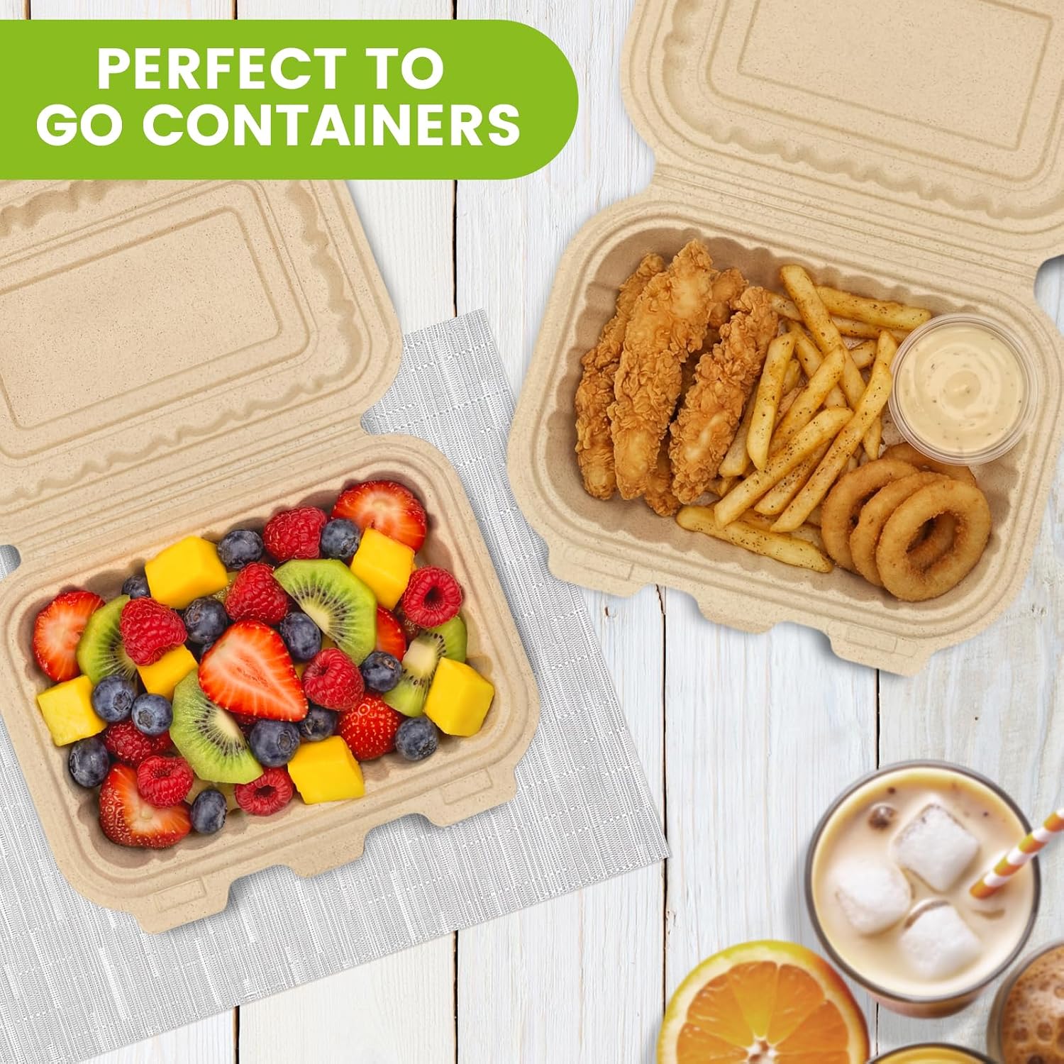 Pacote com 50 Recipientes Clam - Meal Prep Recipes avaliação e preço