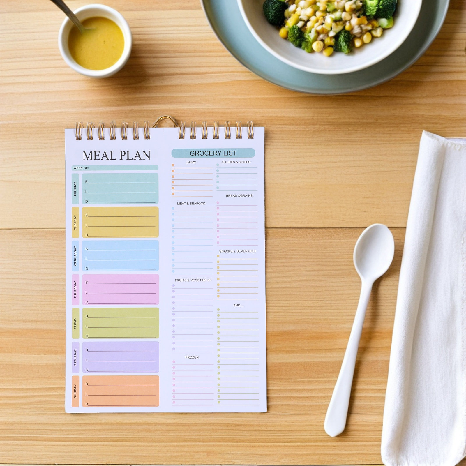 Caderno Planejador de Refeiçõe - Meal Prep Grocery List avaliação e preço