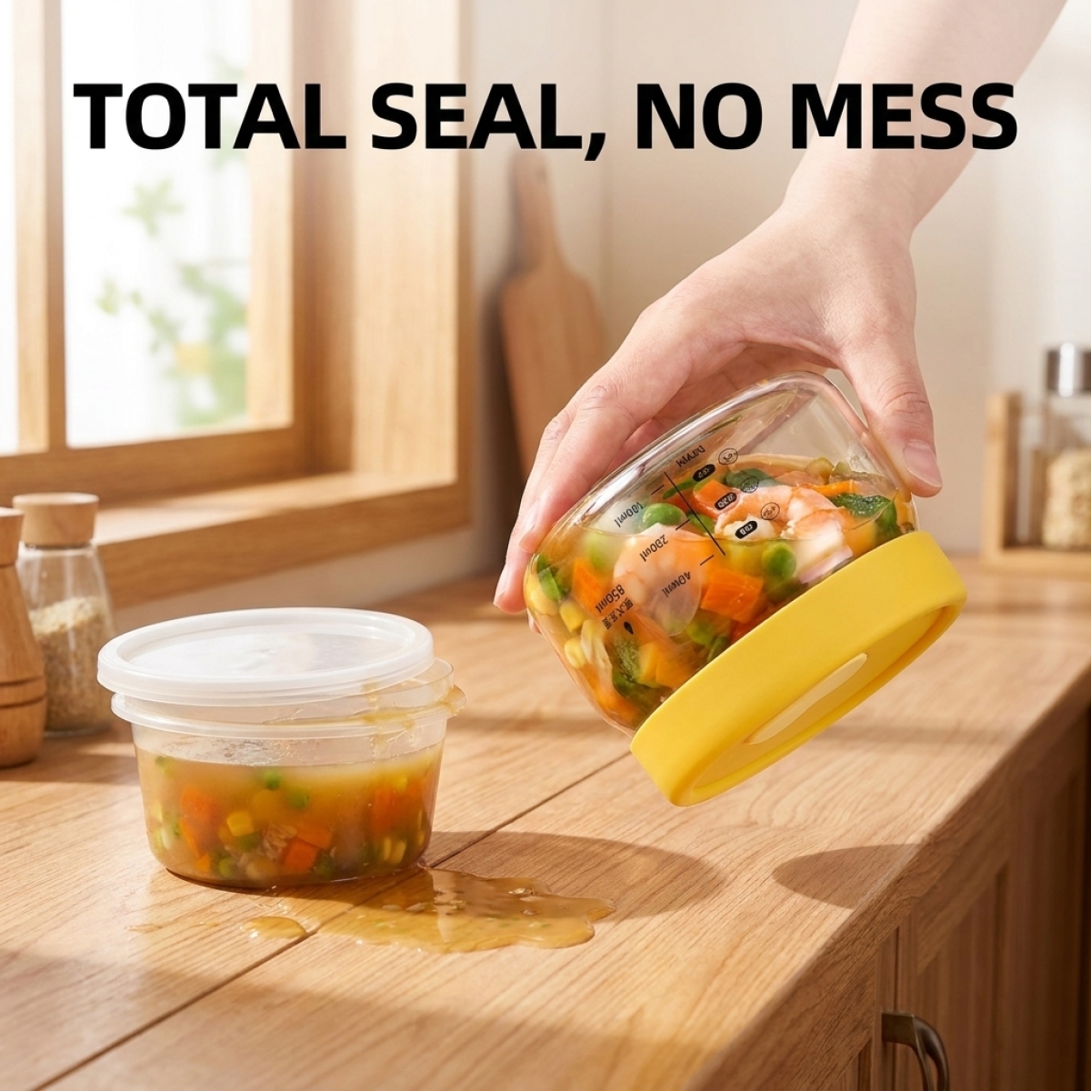 Recipiente de Vidro Hermético  - Meal Prep Jars With Lids avaliação e preço