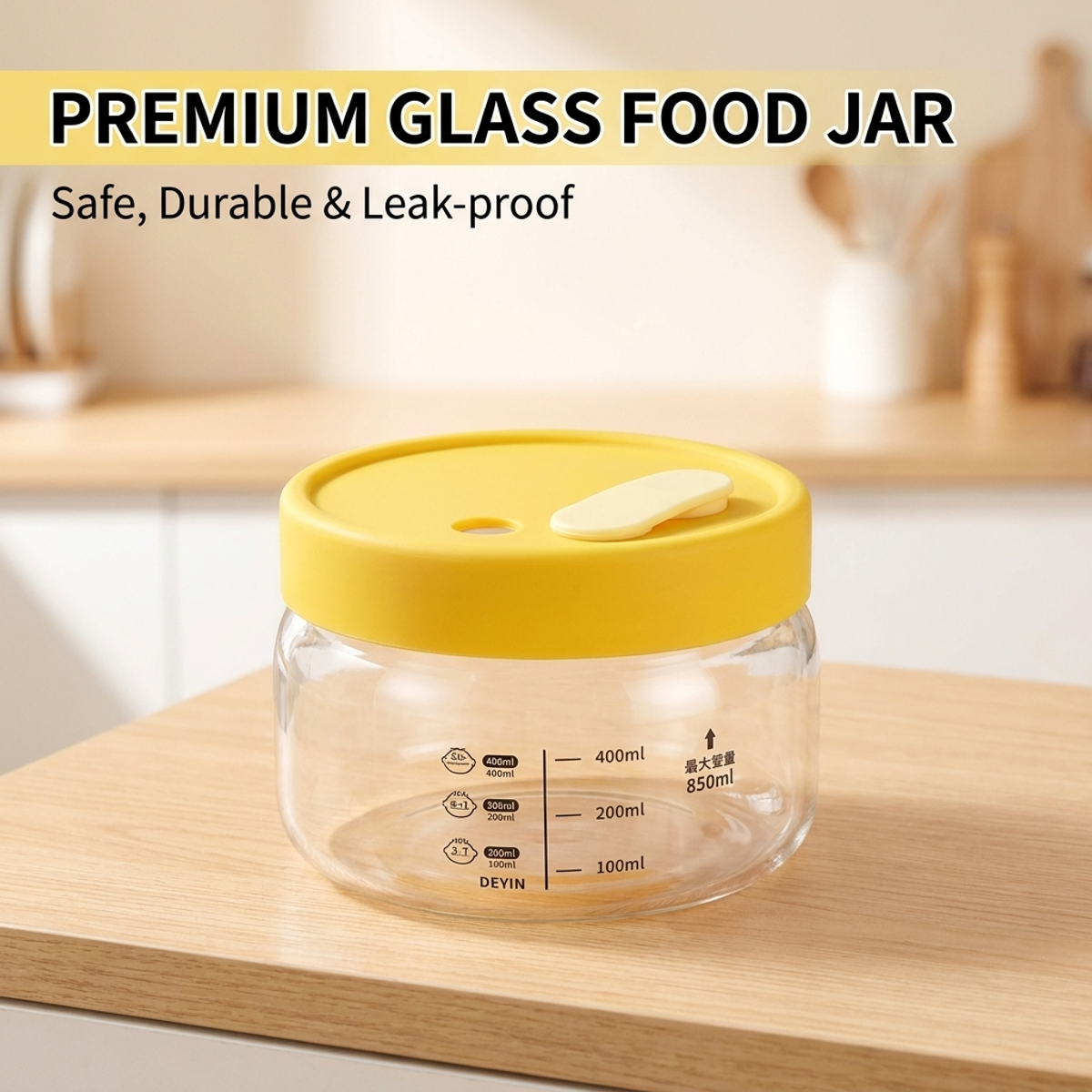 Recipiente de Vidro Hermético  - Meal Prep Jars With Lids avaliação e preço