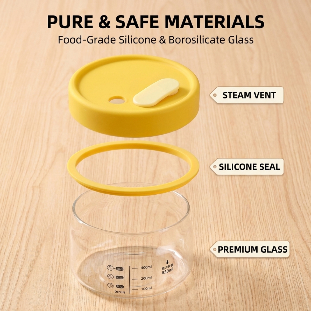 Recipiente de Vidro Hermético  - Meal Prep Jars With Lids avaliação e preço