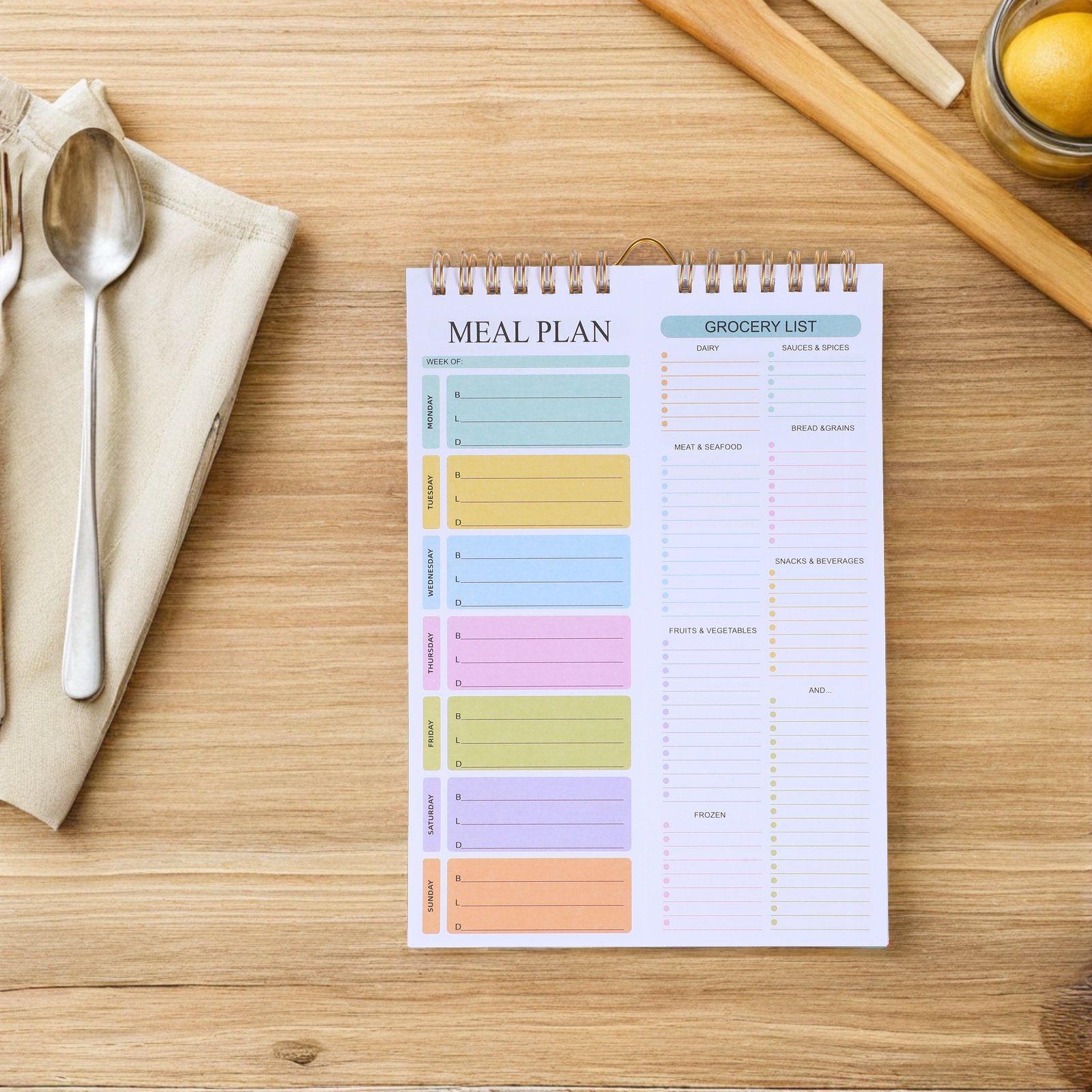 Caderno Planejador de Refeiçõe - Meal Prep Grocery List avaliação e preço