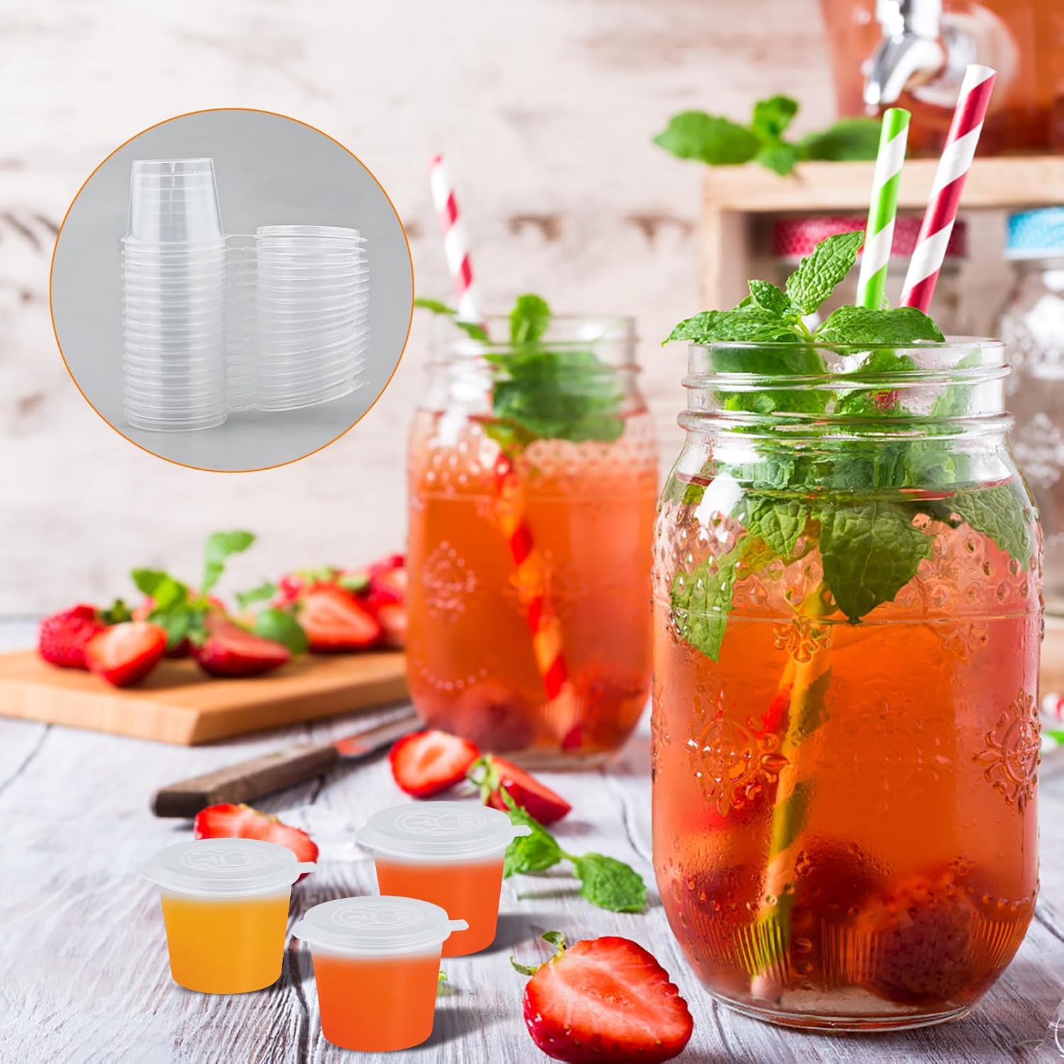 Copos de Plástico Transparente - Meal Prep Jar avaliação e preço