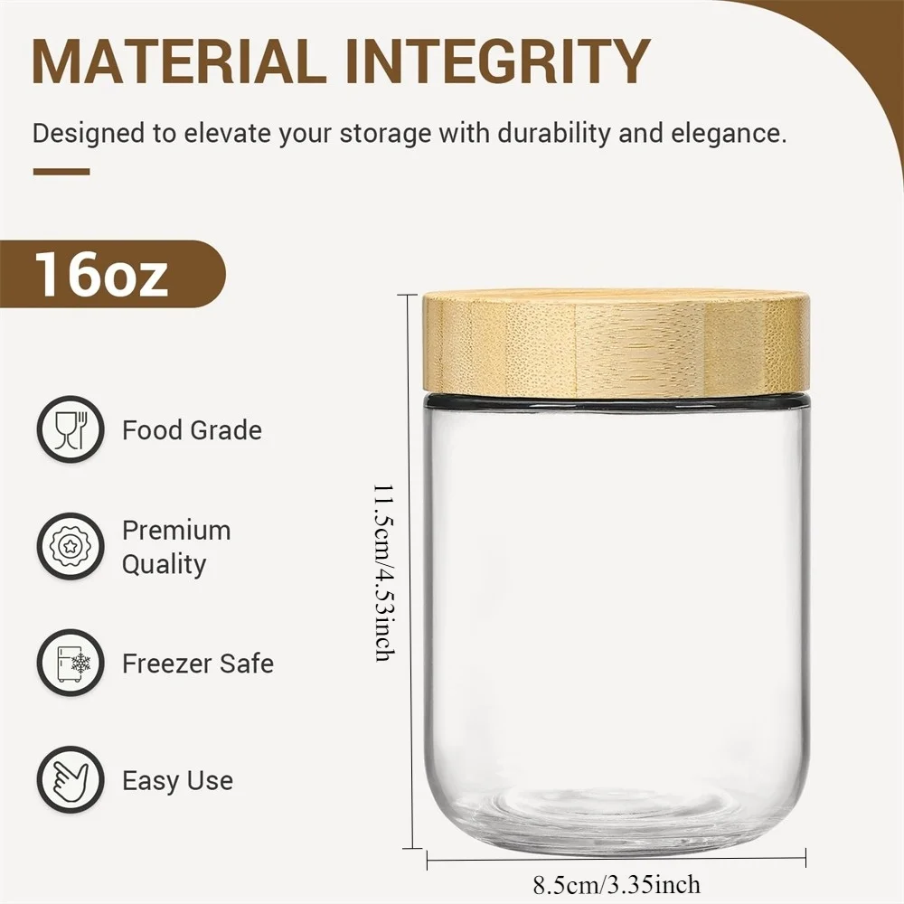 Conjunto de 4 potes de vidro d - Meal Prep Jars With Lids avaliação e preço