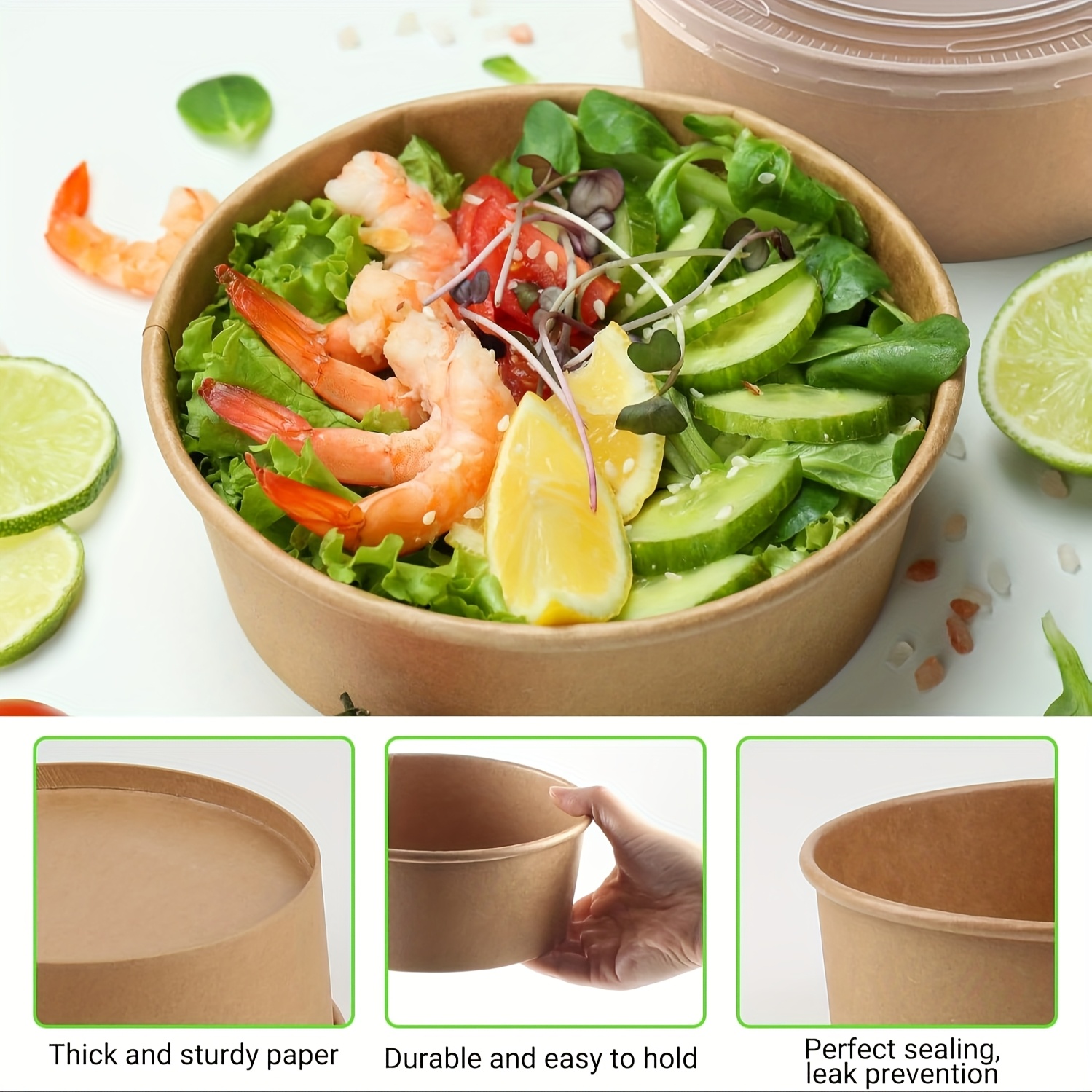 44oz/1300ml 25/50 pacotes tige - Meal Prep Recipes avaliação e preço
