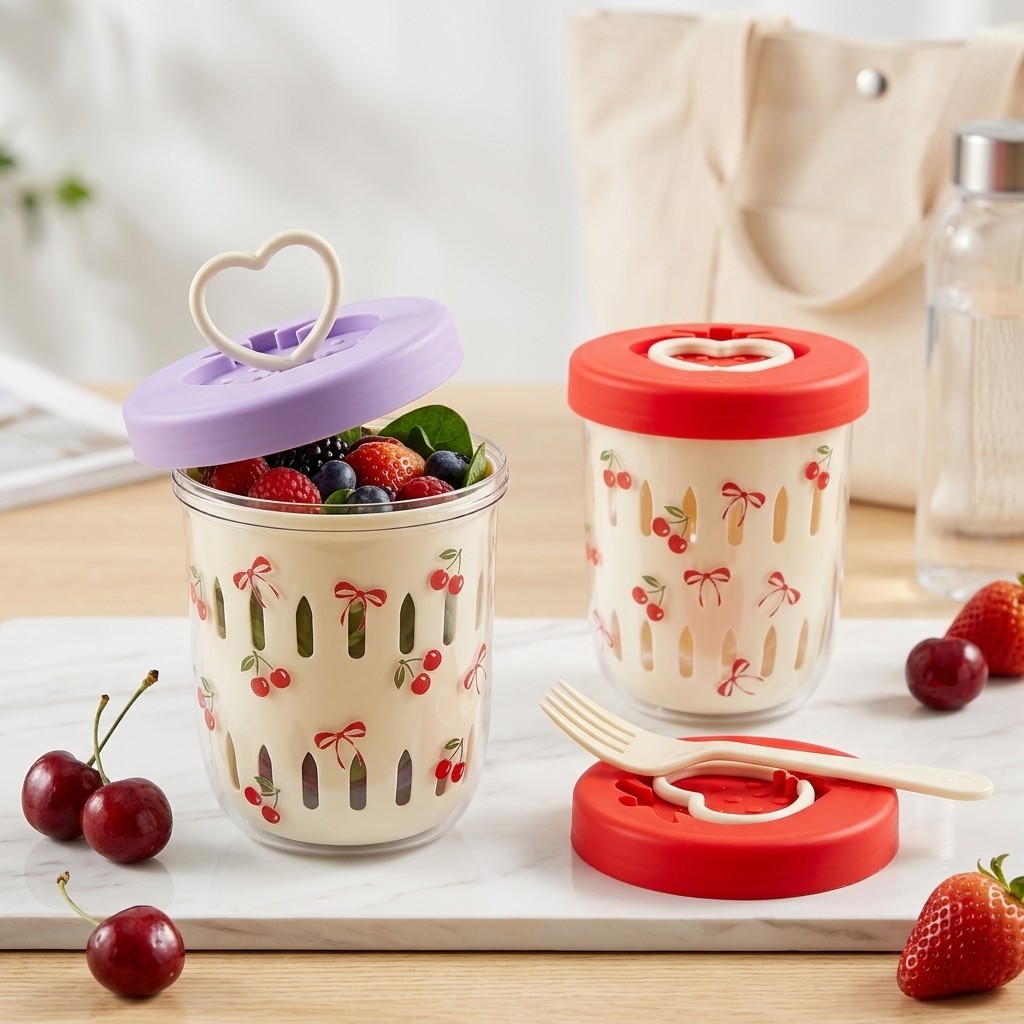 Recipiente de Plástico para Sa - Meal Prep Yogurt Cups avaliação e preço