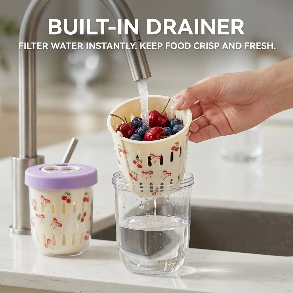 Recipiente de Plástico para Sa - Meal Prep Yogurt Cups avaliação e preço