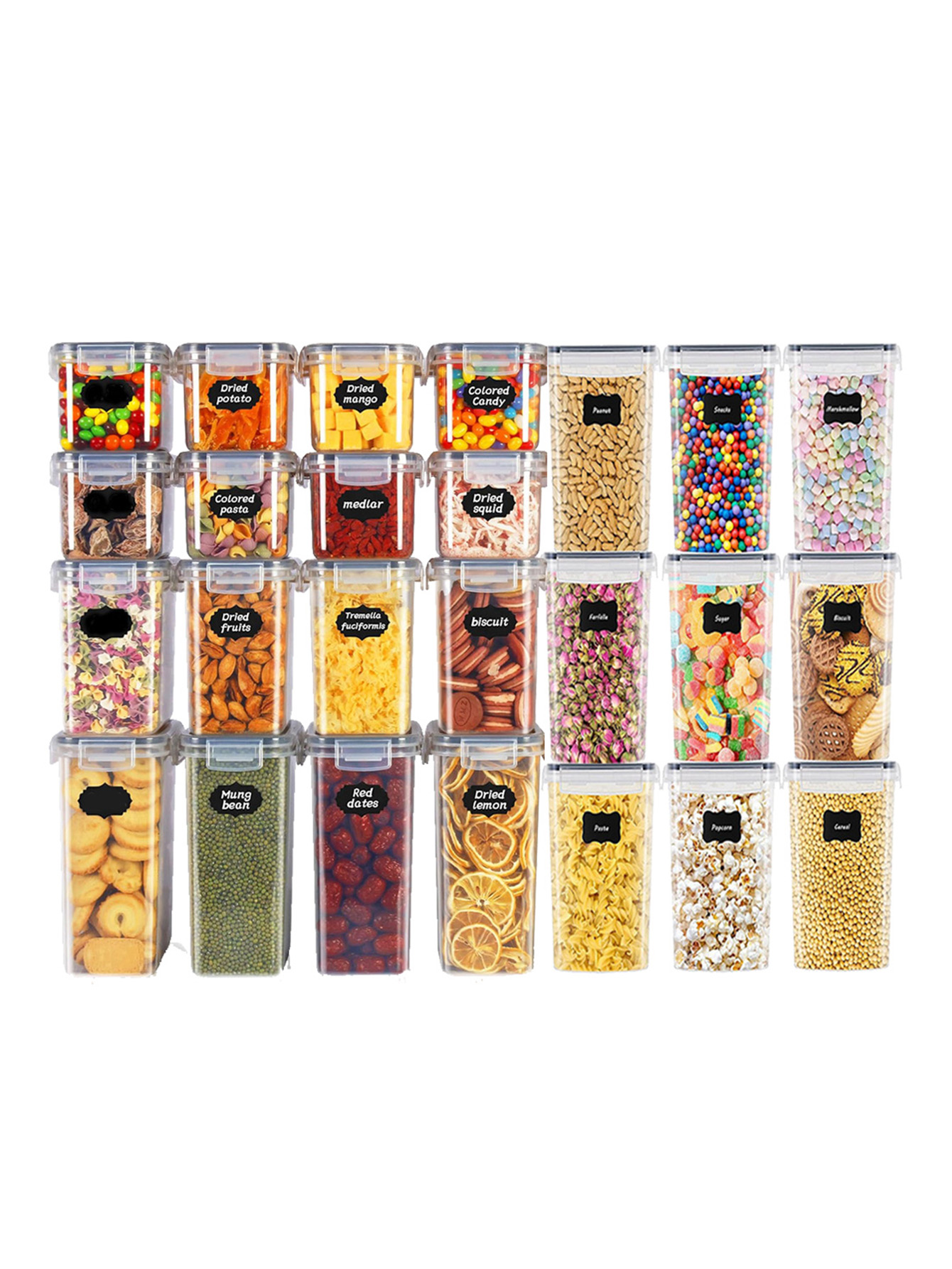 48 peças, Recipientes Hermétic - Meal Prep Jar avaliação e preço