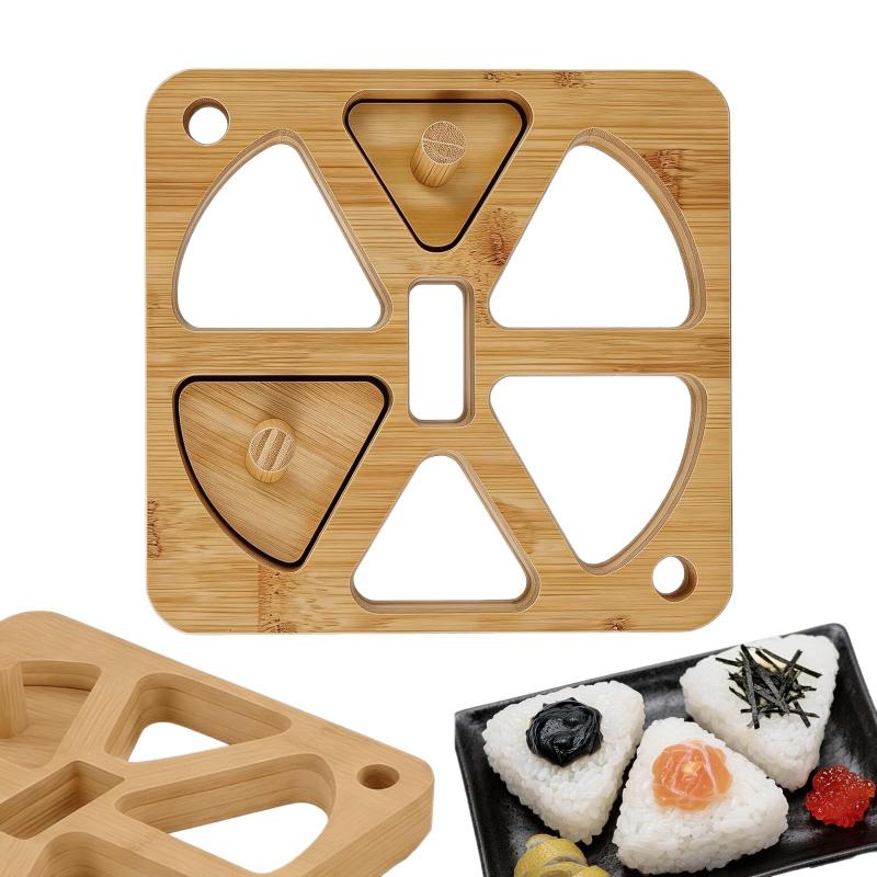 Molde de Madeira para Onigiri  - Meal Prep Rice avaliação e preço