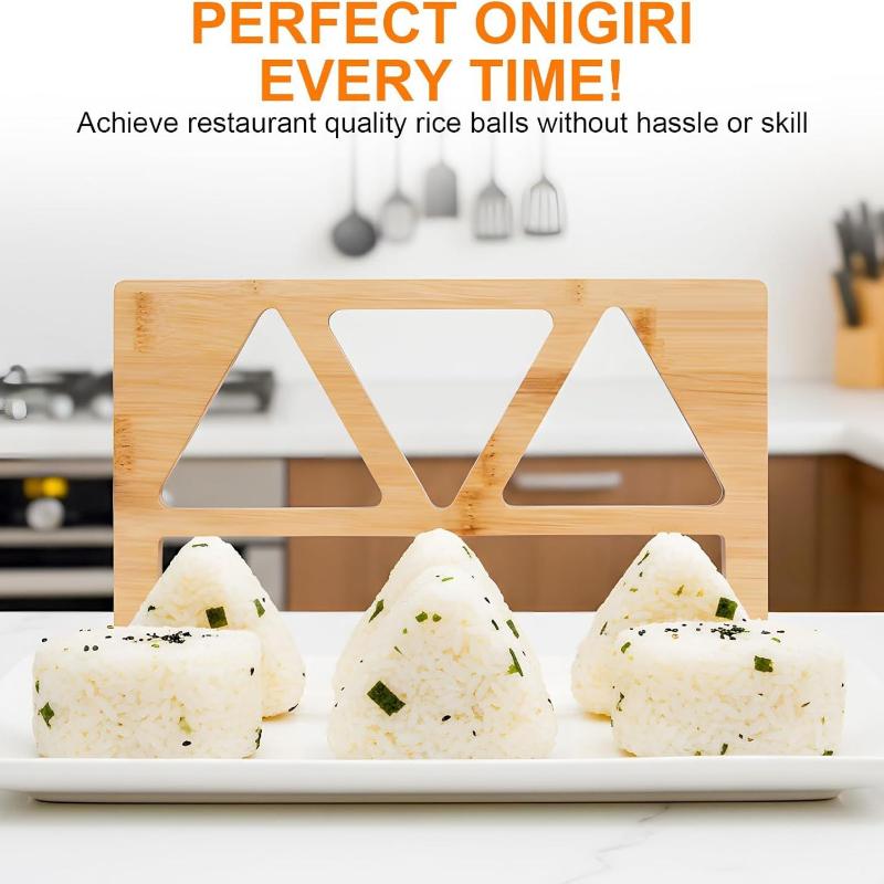 Molde de Madeira para Onigiri  - Meal Prep Rice avaliação e preço