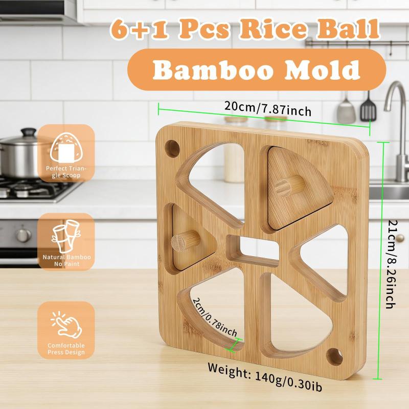 Molde de Madeira para Onigiri  - Meal Prep Rice avaliação e preço