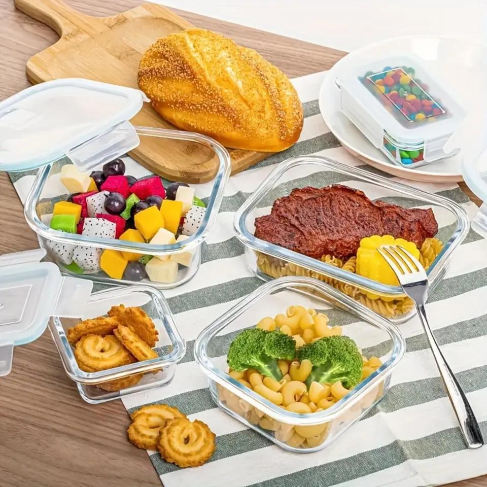 Conjunto de 8 Potes de Vidro B - Meal Prep Jars With Lids avaliação e preço